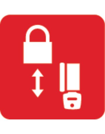 Bild AV - Vorhangschloss, LoveLock 6 72/40, Aluminium rot - ABUS-3