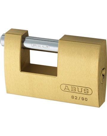 Bild AV - Vorhangschloss, Monobloc 82/90, Messing - ABUS-3