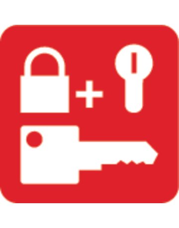 Bild Wohnungseingangstür- Zusatzschloss, 7030 EK, mit Sperrbügel, DIN Links-Rechts, weiß - ABUS-3