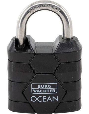 Zylinder-Vorhangschloss Ocean 490 Ni 30 schwarz, verschiedenschließend - BURG WÄCHTER