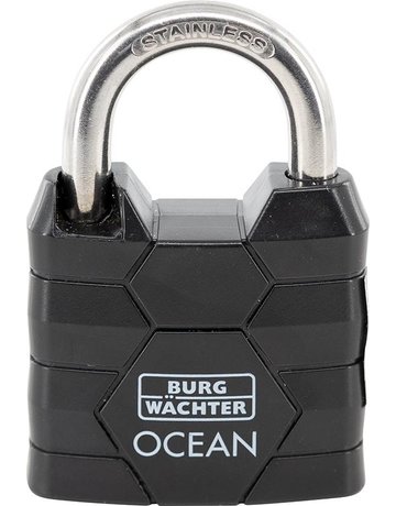 Zylinder-Vorhangschloss Ocean 490 Ni 40 schwarz, verschiedenschließend - BURG WÄCHTER