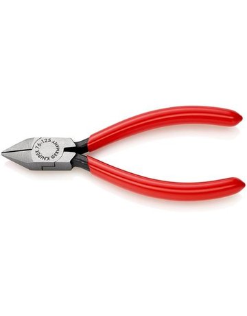 Bild Seitenschneider Elektronik Spitzkopf 125 mm poliert KNIPEX-0