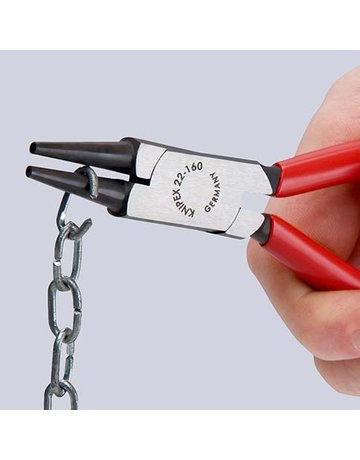 Bild Rundzange verchromt mit Griffen mit PVC- Überzug 140mm KNIPEX-2