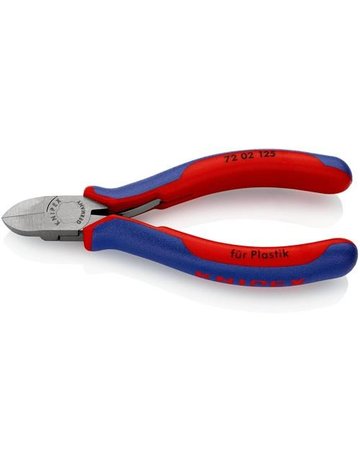 Bild Seitenschneider für Kunststoff mit Mehrk omponenten-Griffen 125mm KNIPEX-0