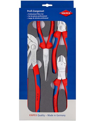 Bild Zangen-Satz Basic verchromt mit Schaumei nlage 4-teilig KNIPEX-1