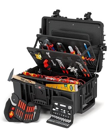 Bild Werkzeugsortiment Elektriker 63-teilig i m Schutzkoffer Knipex-0