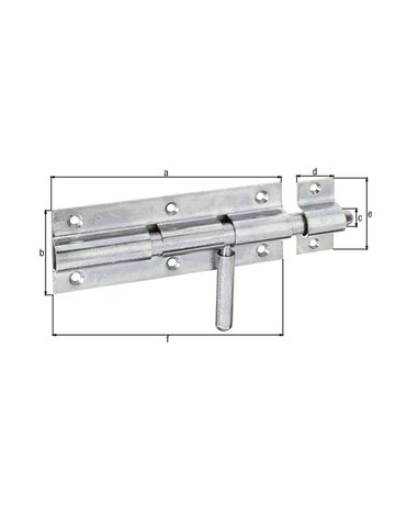 Bild Bolzenriegel,193/K2Z/160 GAH Alberts-0