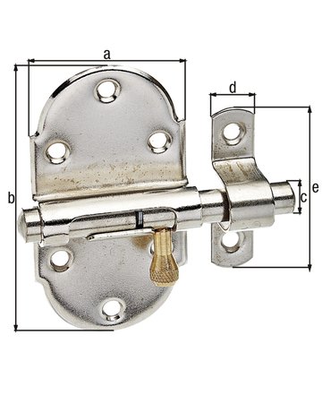 Bild Automatik Grendelriegel 260/VN/FZ/47 mm GAH Alberts-0