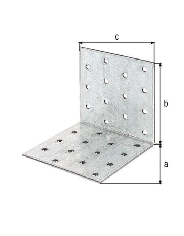 Bild Lochplattenwinkel vz,80x80x80 GAH Albert s-0