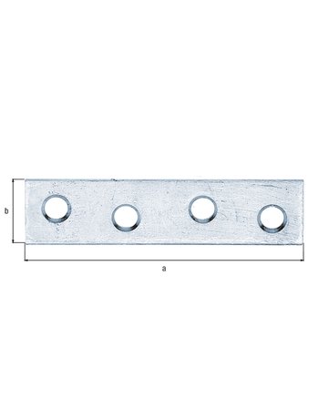 Bild Verbindungsbleche 60x15x2 mm/K2 GAH Albe rts-0