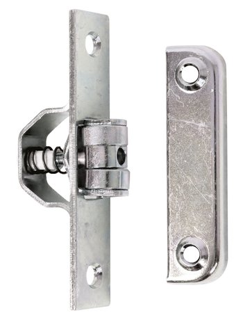 Bild Rollschn., mit Schließblech, ktg, L90xB18mmger., Stahl gelb galvanisch gelb verzinkt - Alberts-1