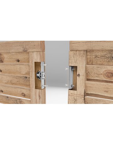 Bild Rollschn., mit Schließblech, ktg, L90xB18mmger., Stahl gelb galvanisch gelb verzinkt - Alberts-2