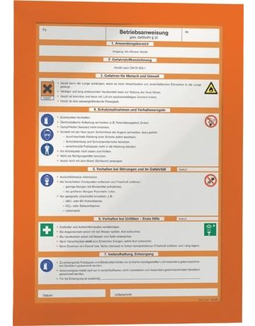 Bild Informationsrahmen A4 2 Stück, orange - VARIO-0