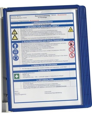 Bild Sichttafelsystem dunkelblau, VE: 1 SET - VARIO-0