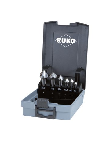 Bild Kegelsenker-Satz DIN335C 90Grad HSS D.6, 3-20,5mm Ku-Kassette RUKO-0