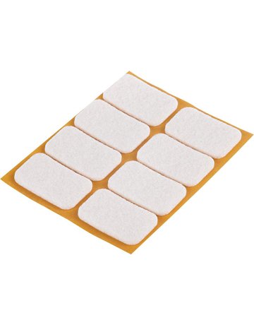 Filzgleiter klebend weiß 22x36mm Inhalt 8 S t. fix-o-moll