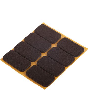 Filzgleiter klebend braun 22x36mm Inhalt 8 St. fix-o-moll
