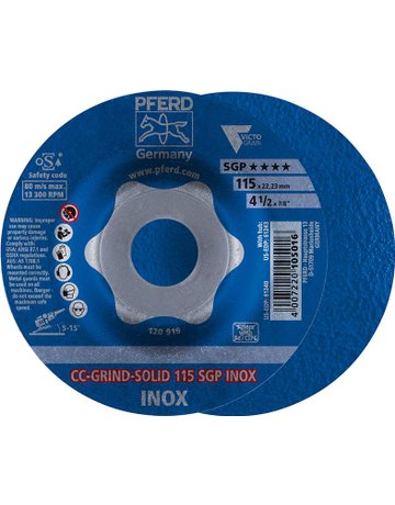 Schleifscheibe CC-Grind Solid SGP INOX 1 80mm PFERD