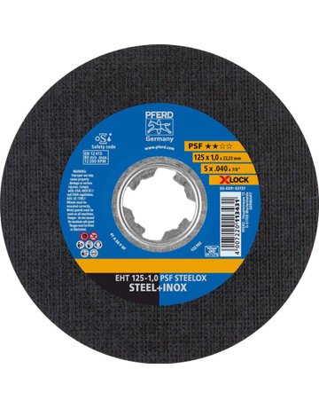 Trennscheibe PSF X-LOCK STEELOX 115x1,6m m Pferd