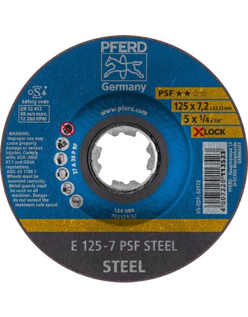 Schruppscheibe PSF X-LOCK STEEL 115x7mm Pferd
