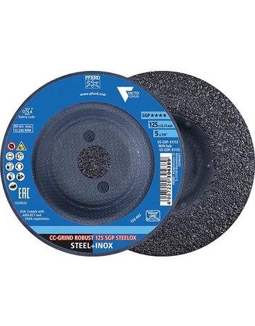 Schleifscheibe SGP CC-GRIND-ROBUST STEEL OX 125mm VICTOGRAIN Pferd - STEELOX