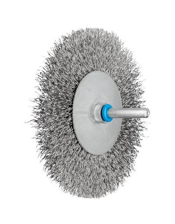 Bild Rundbürste RBU Edelstahl D.100x10mm Scha ft D.6mm Draht 0,30mm ungezopft PFERD-0
