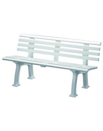 Gartenbank SYLT 3-Sitzer Länge 1500 mm w eiß Blome