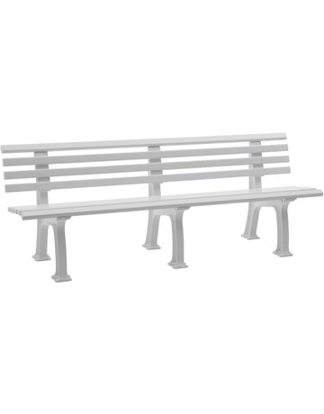 Gartenbank JUIST 4-Sitzer Länge 2000 mm weiß Blome