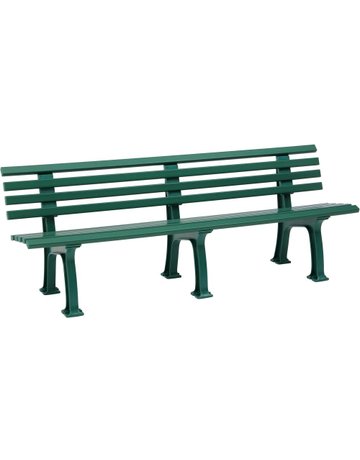 Gartenbank JUIST 4-Sitzer Länge 2000 mm grün Blome