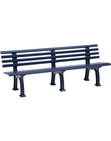 Gartenbank JUIST 4-Sitzer Länge 2000 mm blau Blome