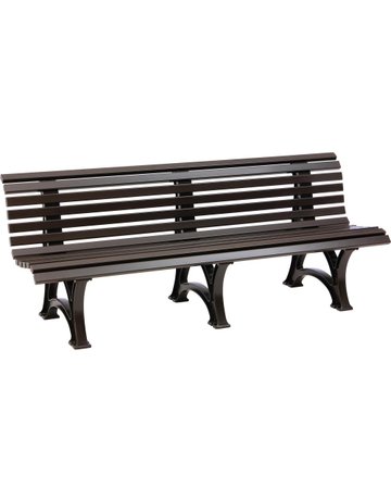 Gartenbank BORKUM 4-Sitzer Länge 2000 mm braun Blome