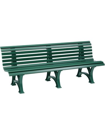 Gartenbank BORKUM 4-Sitzer Länge 2000 mm grün Blome