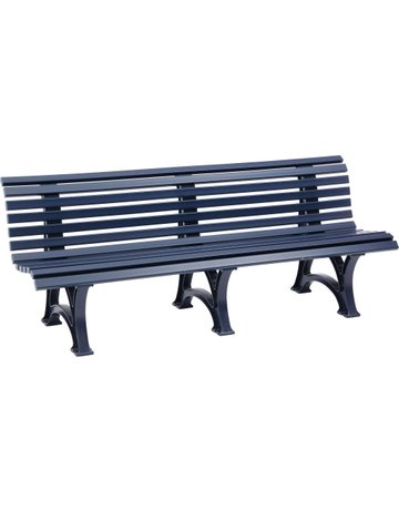 Gartenbank BORKUM 4-Sitzer Länge 2000 mm blau Blome