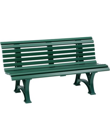 Gartenbank HELGOLAND 3-Sitzer Länge 1500 mm grün Blome