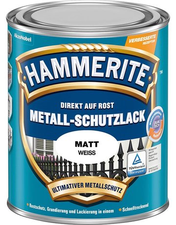 Metallschutz-Lack 750 ml matt weiss - HAMMERITE
