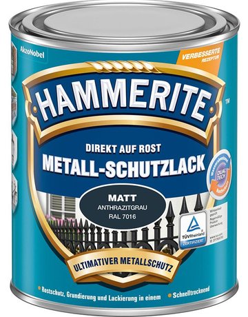 Hammerite Metallschutzlack 750 ml matt a nthrazitgrau