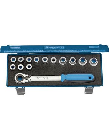 Bild Steckschlüssel-Satz Antrieb 1/2""-sechsk ant innen 10-24x mm 14-teilig Gedore-0
