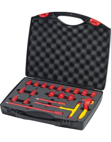 Steckschlüssel-Garnitur 3/8"" VDE 20-tei lig Wiha