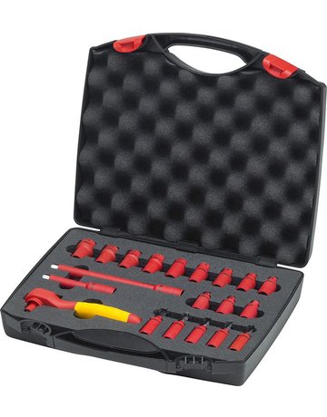 Steckschlüssel-Garnitur 1/4"" VDE 20-tei lig Wiha