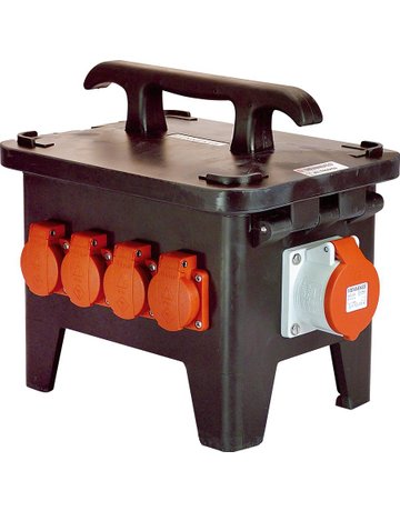 Baustellen-Stromverteiler M1 400V aus Vo llgummi - as Schwabe TechnikProdukte