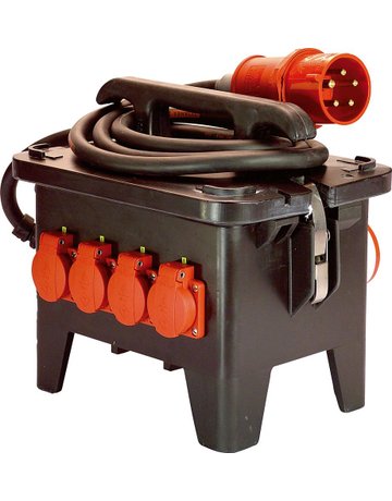 Baustellen-Stromverteiler M2 400V aus Vo llgummi - as Schwabe TechnikProdukte