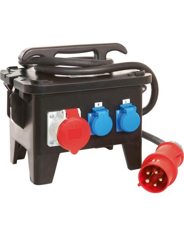 Baustellen-Stromverteiler M4 400V aus Vo llgummi - as Schwabe TechnikProdukte