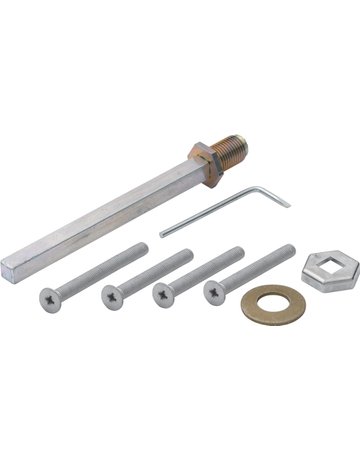 Haustür-Befestigungsset, Vierkant 8x 120mm, M6, TS 77- 87, Stahl - HOPPE