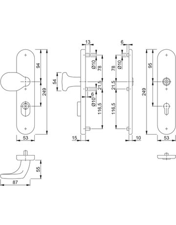 Bild SI-Wechselgarnitur E86G/3332ZA/3310 LS,ES1,ZA72/8,F9714M,TS37-47 - HOPPE-1