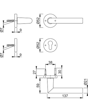 Bild Amsterdam Rosetten-Grt PZ Amst.Ros.GRT-S ST/F1/8/8.5 5/PZ/37-47/9999 - HOPPE-1