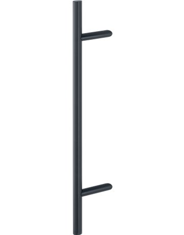 HOPPE Stoßgriff E5012, BA 560mm, Breite 109mm, L 800mm, Durchmesser 30mm, verdeckt verschraubt, schwarz matt