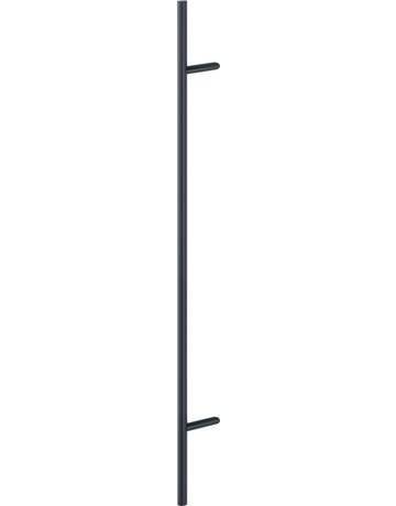 HOPPE Stoßgriff E5012, BA 1.200mm, Breite 109mm, L 1.600mm, Durchmesser 30mm, verdeckt verschraubt, schwarz matt