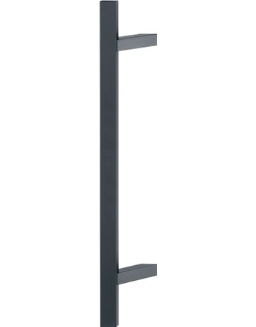 HOPPE Stoßgriff E5724, BA 560mm, Breite 109mm, L 1.000mm, Durchmesser 40mm, verdeckt verschraubt, schwarz matt