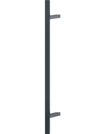 HOPPE Stoßgriff E5724, BA 900mm, Breite 109mm, L 1.200mm, Durchmesser 40mm, verdeckt verschraubt, schwarz matt