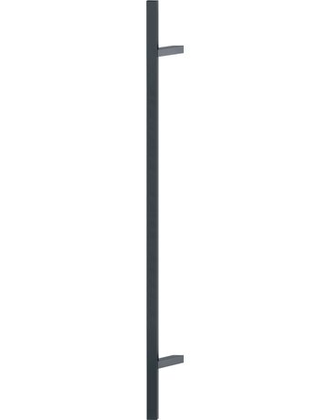 HOPPE Stoßgriff E5724, BA 1.200mm, Breite 109mm, L 1.600mm, Durchmesser 40mm, verdeckt verschraubt, schwarz matt